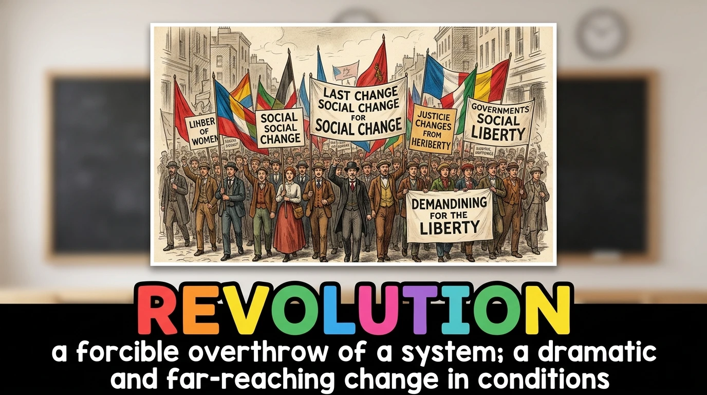 English Illustration for revolution